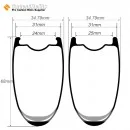 Wave Shape 700C 68x31mm Carbon Tubeless Hooked/Hookless/Tubular Road Bike Rim